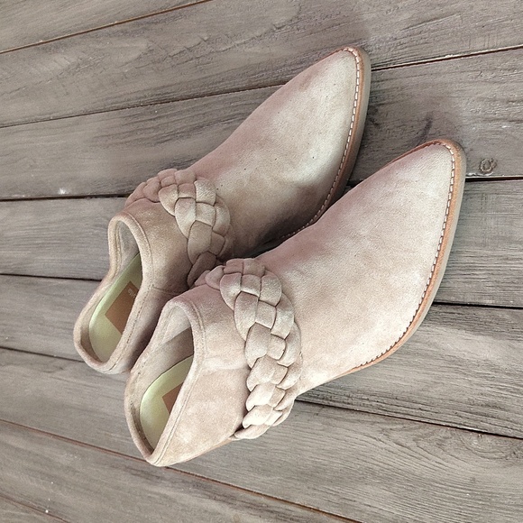 Dolce Vita Beige Braided Pointed Toe Leather Mules Size Woman's 8 - Picture 5 of 15